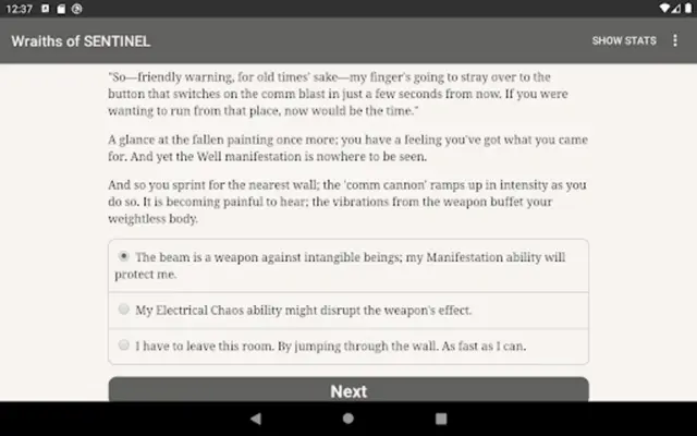 Wraiths of SENTINEL android App screenshot 0